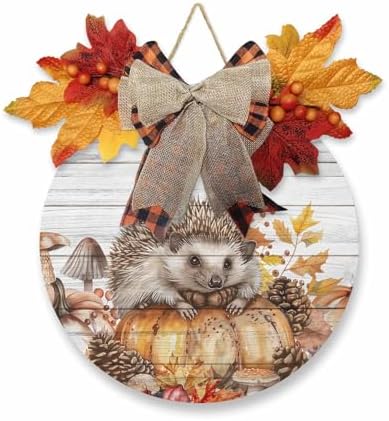 Welcome Sign Fall Thanksgiving Wreath Decorations 1