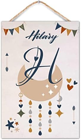 Custom Wood Last Name Sign Wooden Wedding Gift Initial Letter Personalized Monogram