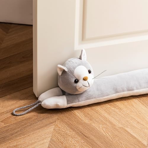 Habibee 38 Inch Door Draft Stopper with Pet Design