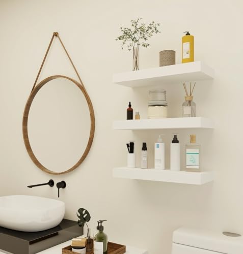 Vervida Floating Shelves 3 Pack 15 In White