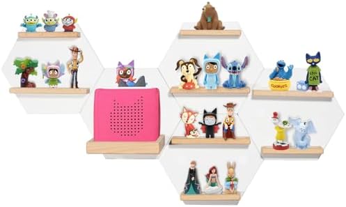 Givilio Tonie Shelf Magnetic Hexagon Display