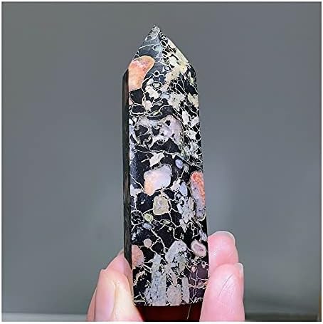 FLOAPA Natural Lotus Stone Crystal Quartz Obelisk Reiki Stone 400-450g