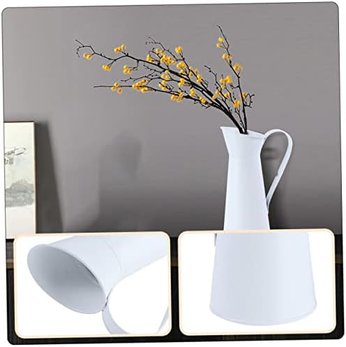 2pcs Galvanized Iron Flower Vase Set for Home and Office Decor