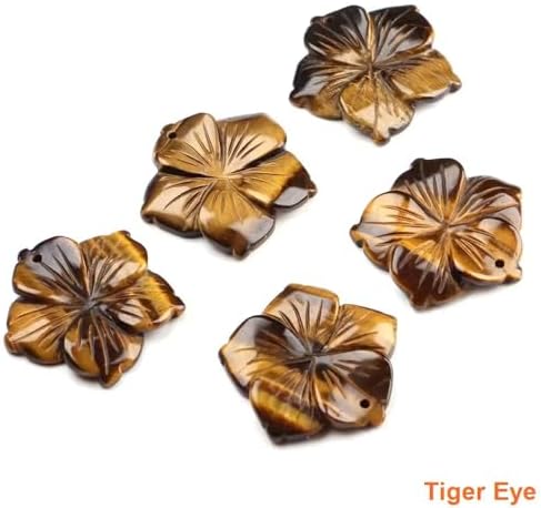 28mm Hand-Carved Peach Blossom Pendant Natural Crystal Gemstone