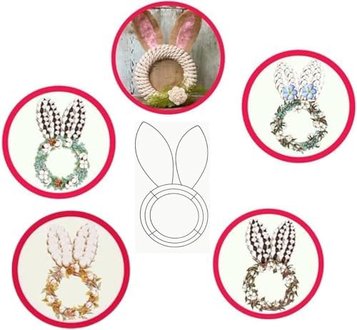 Bunny Shaped Wire Wreath Frame Easter DIY Decor