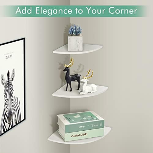 Pwshymi 3Pcs Corner Floating Shelves