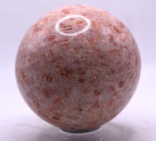 35 Inch Sunstone Sphere Natural Decor Stone with Stand