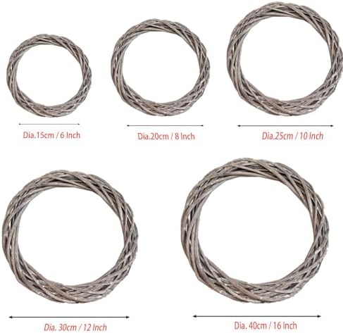 10 Inch Natural Rattan Wreath Frame for DIY