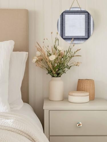 Welcome Sign for Front Door 12 Inch Wooden Wreath