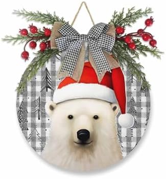 LooPoP Welcome Sign Door Christmas Wreath Decor