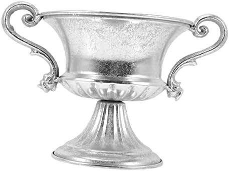 Unique Surface Silver Vase Decor for Plant and Flowers