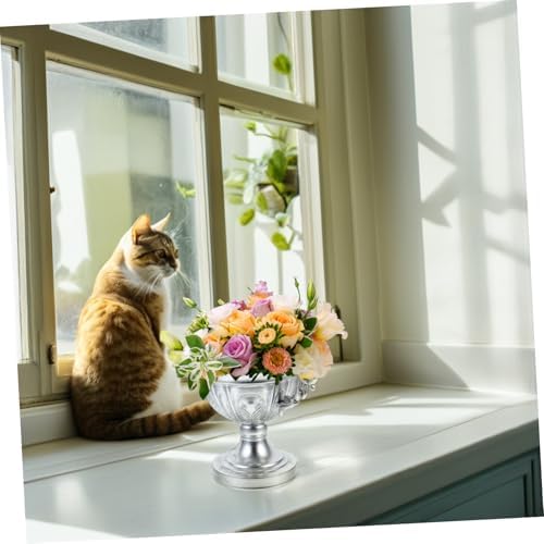 Vintage Iron Art Vase for Rustic Farmhouse Decor