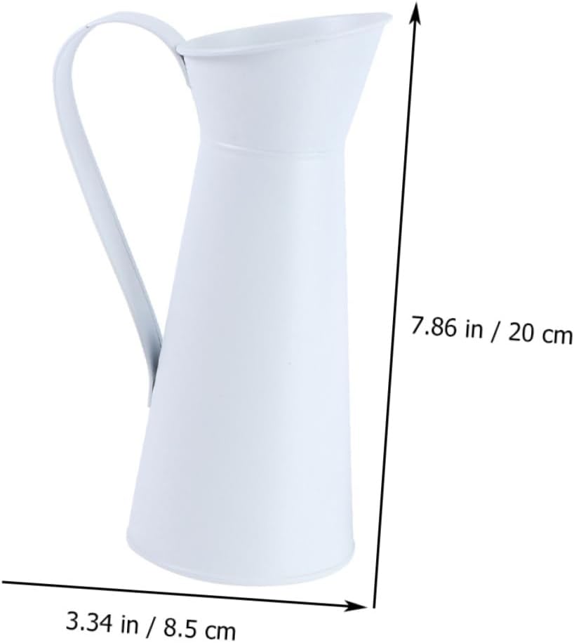 2pcs Galvanized Iron Flower Vase Set for Home and Office Decor