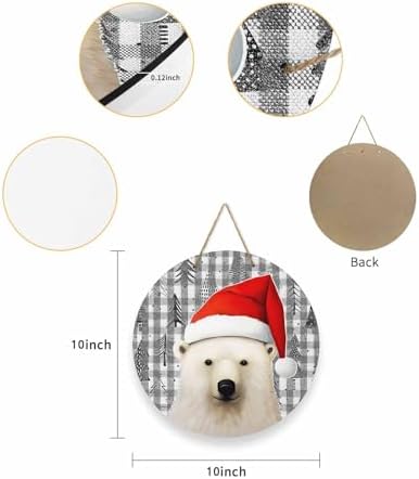 LooPoP Welcome Sign Door Christmas Wreath Decor