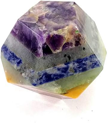 INDIA MADE Seven Chakra Dodecahedron Crystal Stone