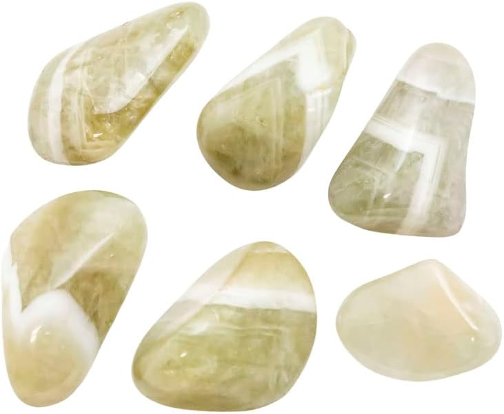 Prasiolite Tumbled Stones Set Medium