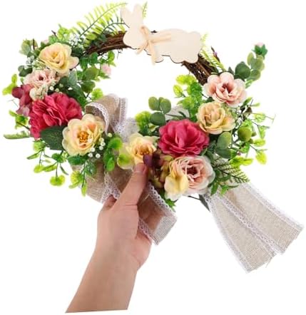 Bunny Wreath Front Door Floral Easter Decor