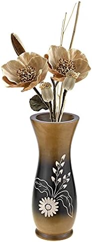 AeraVida 8 Inch Mango Tree Wood Vase
