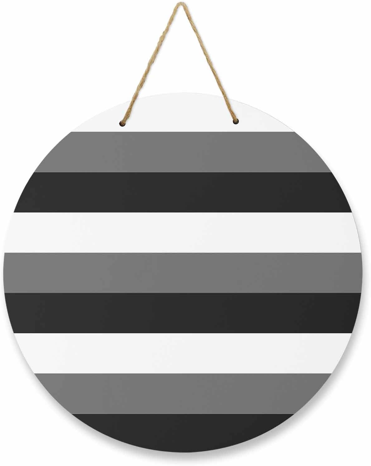 Modern Stripes Welcome Sign for Front Door Decor