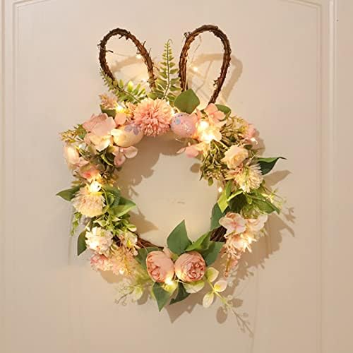 Ochine Easter Egg Wreath for Front Door Spring Decor
