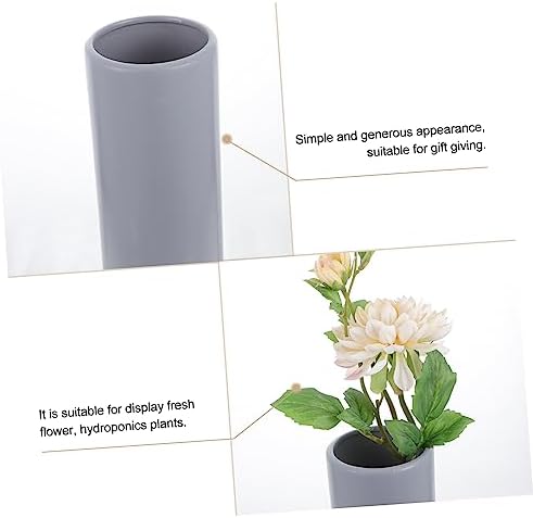 Cabilock Black Flower Vase Ceramic Planter for Dried Flowers and Plant Lovers