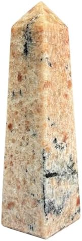 Natural Sunstone Crystal Obelisk Tower Point