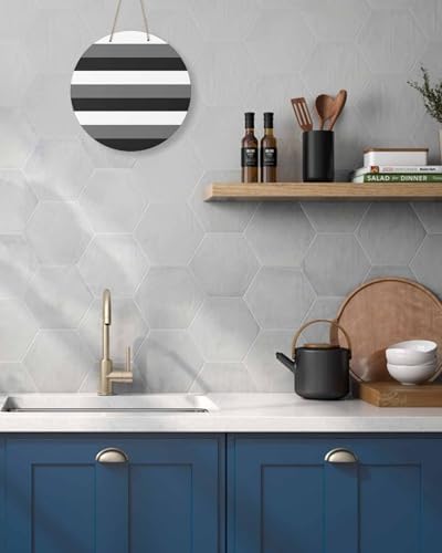 Modern Stripes Welcome Sign for Front Door Decor