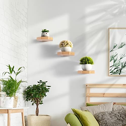 AceList Octagon Floating Shelves Set of 3