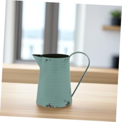 Vintage Iron Flower Pot Handle Rustic Decorative Planter for Home and Garden