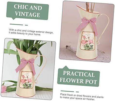 Balacoo Vintage Flower Bucket Rustic Decorative Vase