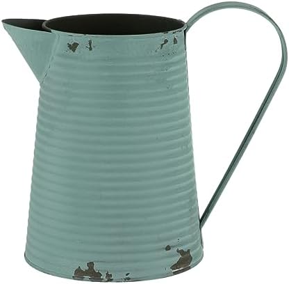 Vintage Iron Flower Pot Handle Rustic Decorative Planter for Home and Garden