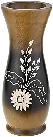 AeraVida 8 Inch Mango Tree Wood Vase