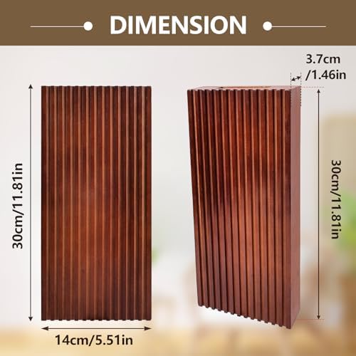 2PCS Wood Wall Planter for Dried Flowers and Plants