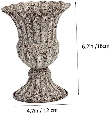 Creative Wrought Iron Flower Pot Vintage Dried Flower Vase for Unique Home Decor