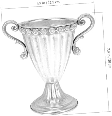 SUPVOX Vintage Decorative Iron Vase for Home Table Centerpieces