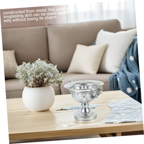 BESPORTBLE Vintage Style Iron Art Metal Vase for Home Decor