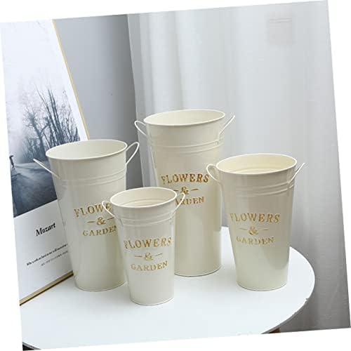 Vintage Flower Bucket Iron Pot for Succulents and Indoor Plants