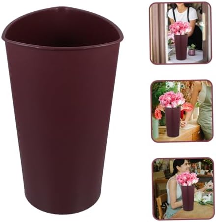 CIMAXIC Flower Bucket Stand Triangular Display Vase Home Centerpiece