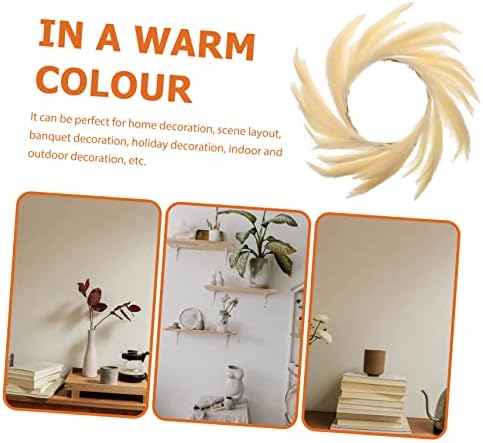 Artificial Bulrush Wreath for Indoor Outdoor Decor