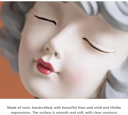 Decor Ornaments - Dry Flower Holder - Artistic Girl Statue Vase for Home Decor