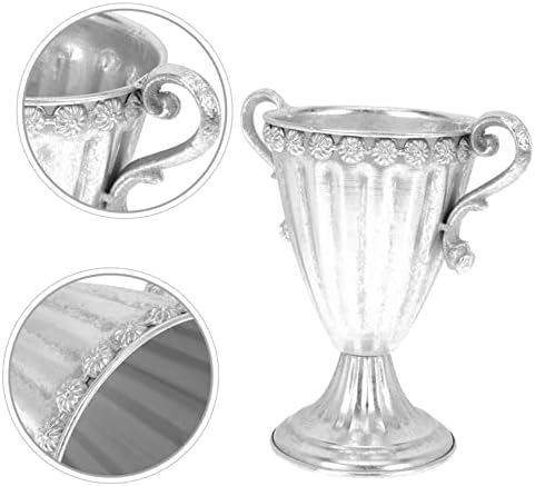 SUPVOX Vintage Decorative Iron Vase for Home Table Centerpieces