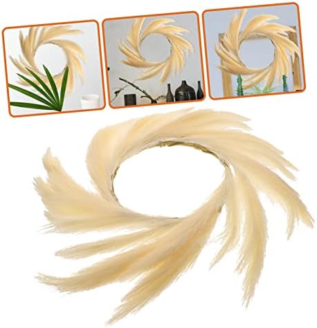 Artificial Bulrush Wreath for Indoor Outdoor Decor