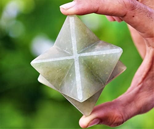 Polished Green Aventurine Merkaba Crystal Stone 70mm