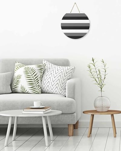 Modern Stripes Welcome Sign for Front Door Decor