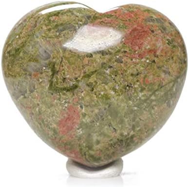 30 mm Natural Crystal Quartz Heart Shaped Palm Stone for Chakra Balancing