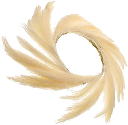 Artificial Bulrush Wreath for Indoor Outdoor Decor