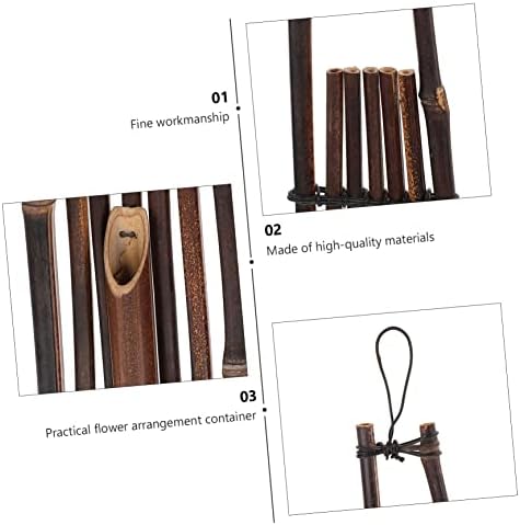 Zerodeko Vintage Bamboo Flower Vase for Wall and Home Decor