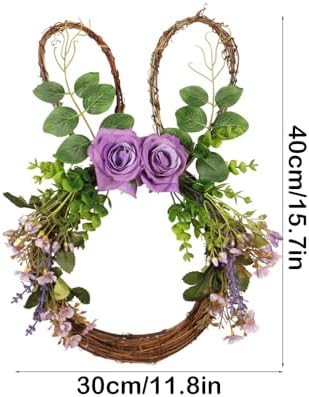 157inch Bunny Head Shaped Grapevine Wreath