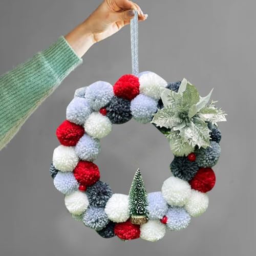 1181 Inch Plush Round Ball Wreath Christmas Decor