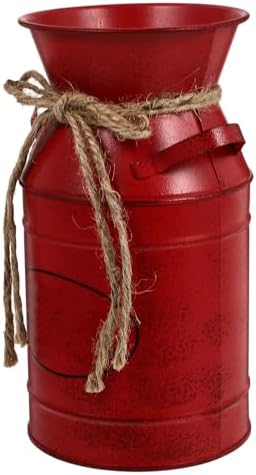 1pc European Style Iron Bucket Flower Vase for Home Decor